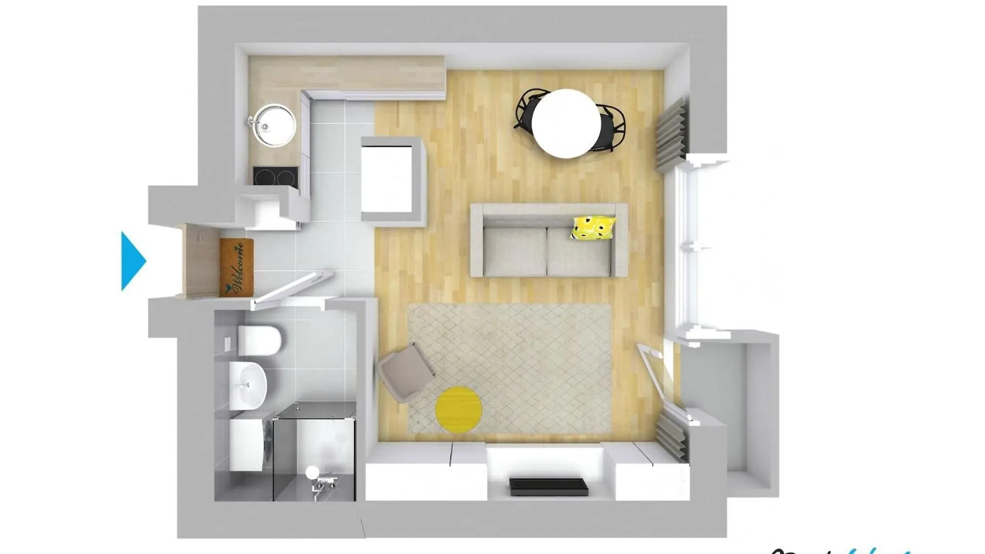 Przytulne Studio Dla 2 Osob W Centrum Warszawy By Rent Like Home Warschau 0*,